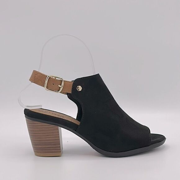 Euro By Soffit 6M Heeled Sandal Chunky Heel - Picture 1 of 14